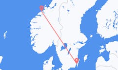 Fly fra Kristiansund til Kalmar