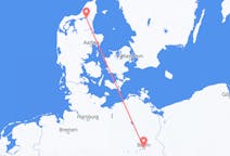 Vluchten van Aalborg, Denemarken naar Berlijn, Duitsland