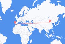 Flyreiser fra Hohhot, Kina til Faro, Portugal
