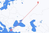 Flights from Perm, Russia to Naxos, Greece