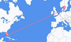 Loty z Key West, Stany Zjednoczone do Angelholm, Szwecja
