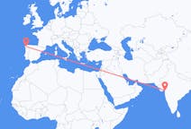 Flyreiser fra Surat, til Santiago de Compostela