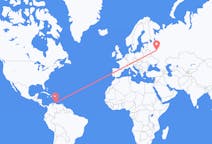 Flyrejser fra Willemstad, Curaçao til Moskva, Rusland