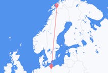 ตั๋วเครื่องบินจากเมืองชแชตชินไปยังเมืองNarvik