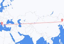Flyreiser fra Changchun, Kina til Korfu, Hellas