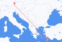 出发地 奥地利萨尔茨堡目的地 希腊罗得岛的航班
