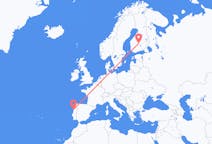 Vluchten van Porto, Portugal naar Jyväskylä, Finland