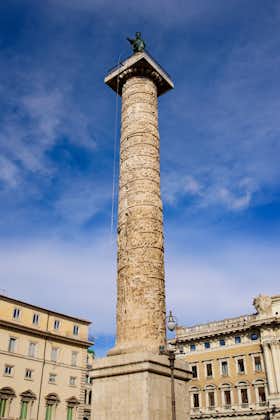 Trajan's Column, a column for Roman emperor Trajan's victory in Rome, Italy