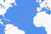 Flyreiser fra Jaen, Peru til München, Tyskland