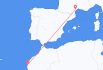 Loty z miasta As-Sawira do miasta Béziers