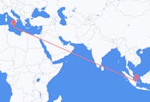 Flyrejser fra Pangkal Pinang, Indonesien til Malta, Malta