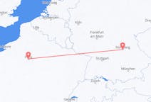 Flyrejser fra Nürnberg, Tyskland til Paris, Frankrig