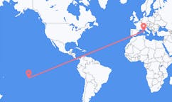 出发地 法属波利尼西亚出发地 阿納環礁目的地 法国费加里的航班