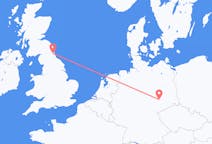Flyreiser fra Leipzig, Tyskland til Newcastle upon Tyne, England