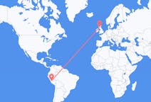 Flyrejser fra Jauja, Peru til Glasgow, Skotland