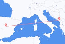 Flyreiser fra Madrid, til Podgorica