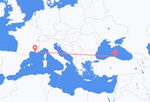 Loty z Synopa w Turcji do Marsylii we Francji