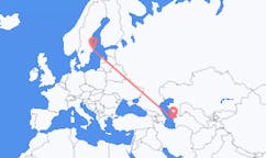 Flyg från Türkmenbaşy, Turkmenistan till Stockholm, Sverige