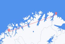 Vols depuis la ville de Berlevåg vers la ville de Tromsø