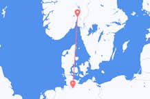 Flyg från Oslo, Norge till Hamburg, Tyskland