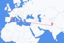 Flyreiser fra Faisalabad-distriktet, Pakistan til Palma de Mallorca, Spania