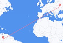 Flyreiser fra Mitú, Colombia til Kiev, Ukraina
