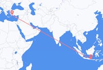出发地 印度尼西亚外圆湾目的地 土耳其达拉曼的航班