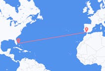 Flyrejser fra Freeport, Bahamas til Jerez, Spanien