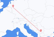 Vluchten van Pristina, Kosovo naar Düsseldorf, Duitsland