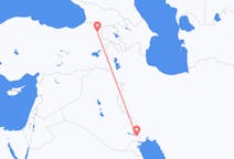 Flyg från Basra, Irak till Kars, Turkiet