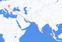 Flyg från Padang, Indonesien till Timișoara, Rumänien