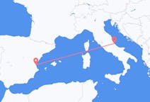 Loty z Pescara, Włochy do Walencja, Hiszpania