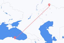 Loty z Uralsk, Kazachstan do Samsuna, Turcja