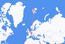 Flyg från Turin till Svalbard