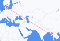 Flüge von Rangun, Myanmar nach Bornholm, Dänemark