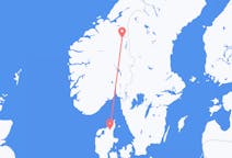 Flights from Røros, Norway to Aalborg, Denmark