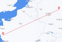 Flyreiser fra Erfurt, Tyskland til Nantes, Frankrike