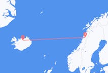 Рейсы из Акюрейри, Исландия до Му-и-Рана, Норвегия