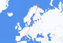 Flights from Kirkenes, Norway to Alghero, Italy