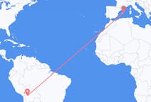 Flights from Oruro, Bolivia to Menorca, Spain