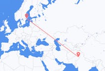 Flyreiser fra Faisalabad-distriktet, Pakistan til Stockholm, Sverige