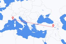 Flights from Muş, Turkey to Nice, France