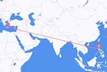 Flyreiser fra Manila, Filippinene til Sitia, Hellas
