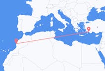 Flug frá Essaouira, Marokkó til Dalamanna, Tyrklandi