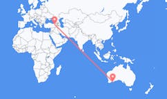 Flyreiser fra Esperance, Australia til Erzurum, Tyrkia