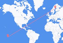 Flyreiser fra Rangiroa, Fransk Polynesia til Skellefteå, Sverige