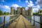 Photo of Historic Bodiam Castle and moat in East Sussex, England.