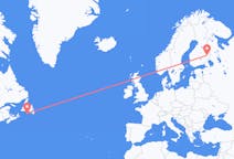 Flyrejser fra Saint-Pierre, Saint Pierre og Miquelon til Joensuu, Finland