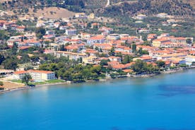 photo of an aerial view of Tsilivi is a village and a tourist resort on the island of Zakynthos, Greece.