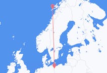 Flyg från Leknes, Norge till Szczecin, Polen